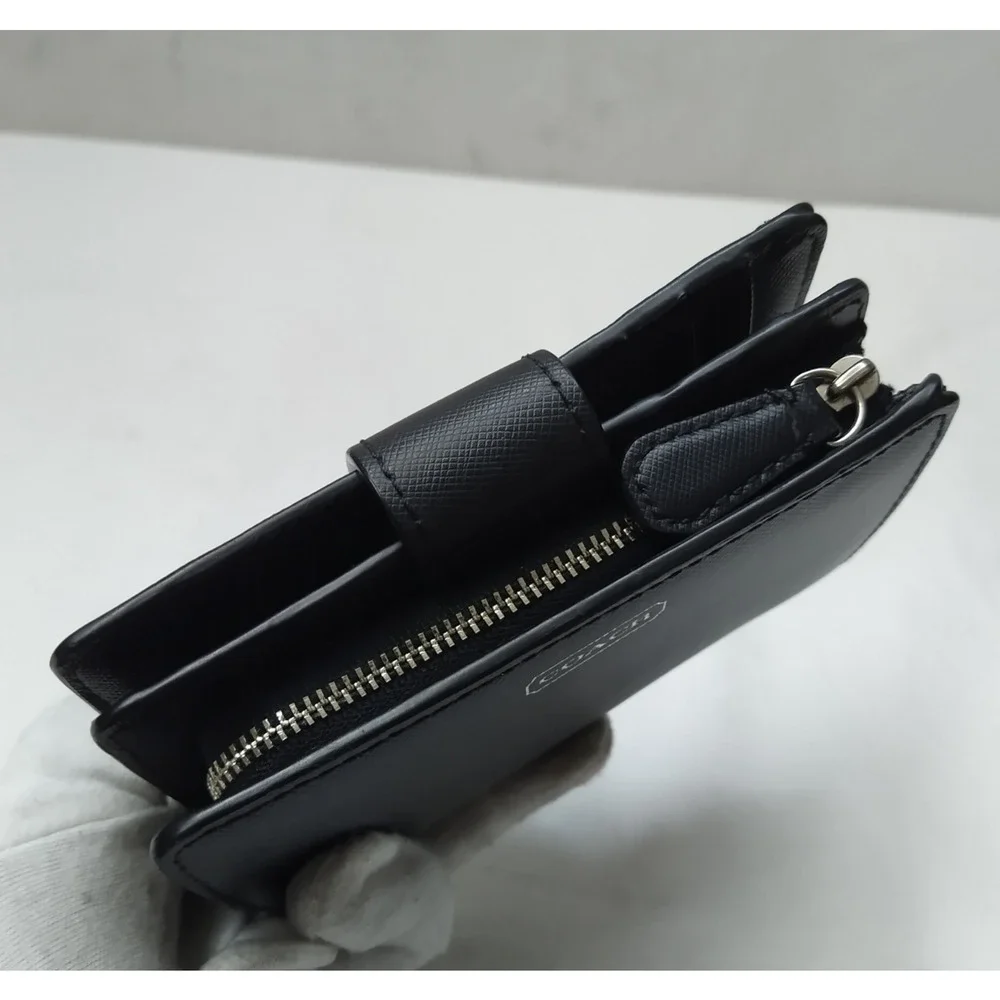 Coach black leather